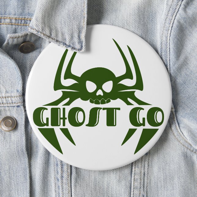 Ghost Go Spooky Jahreszeit Button (Beispiel)