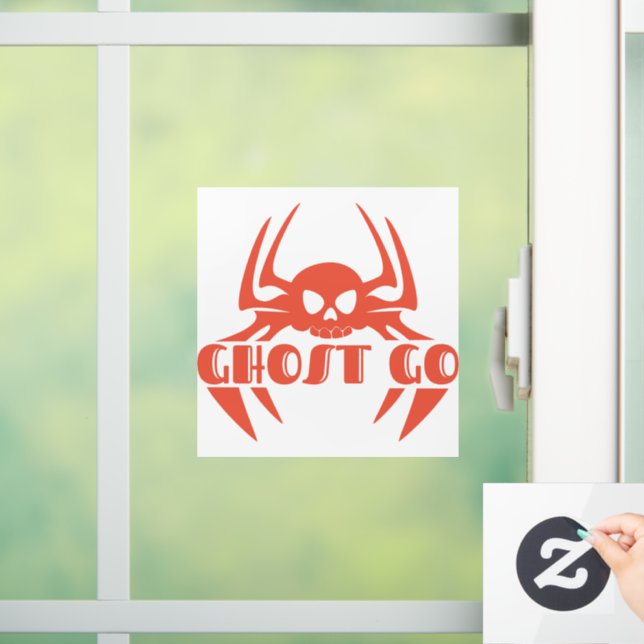 Ghost Go Spooky Jahreszeit Fensteraufkleber (Zuhause)