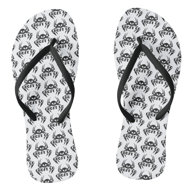 Ghost Go Spooky Jahreszeit Flip Flops (Fußbett)