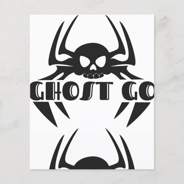 Ghost Go Spooky Jahreszeit Flyer (Vorne)