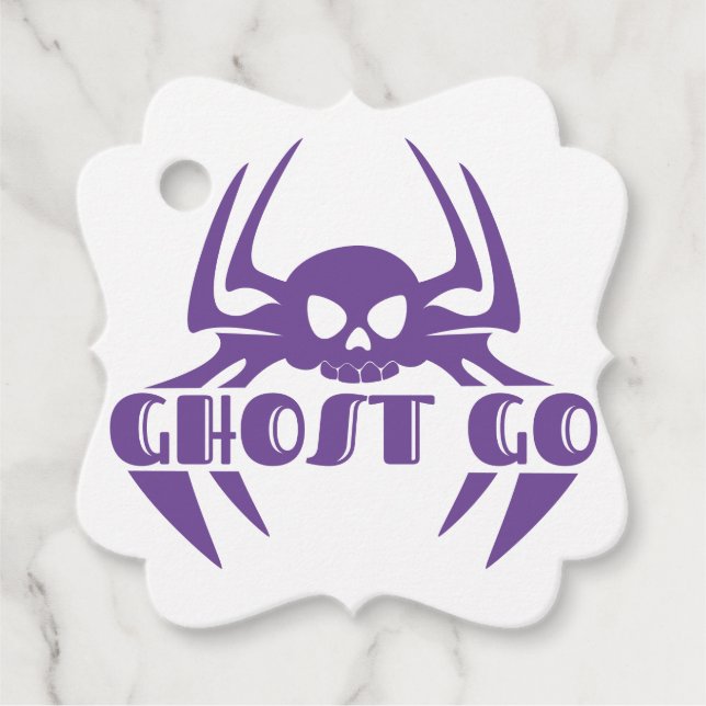 Ghost Go Spooky Jahreszeit Geschenkanhänger (Vorderseite)