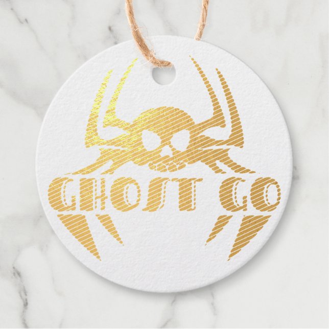 Ghost Go Spooky Jahreszeit Geschenkanhänger (Vorderseite)
