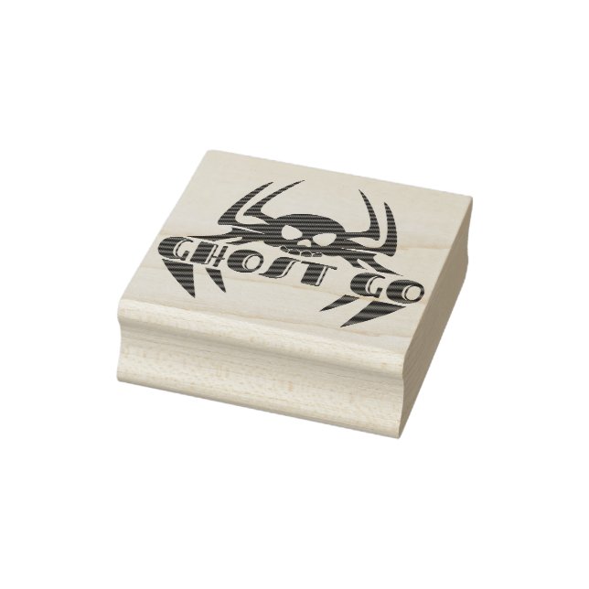 Ghost Go Spooky Jahreszeit Gummistempel (Stempel)