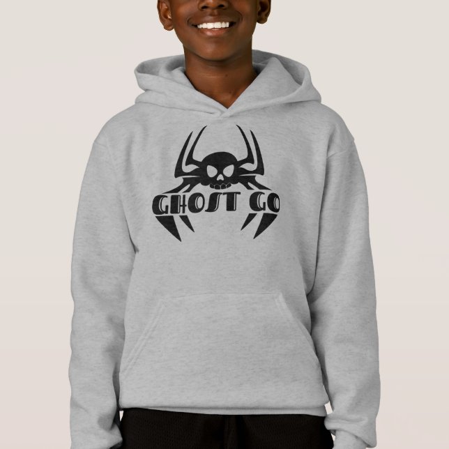 Ghost Go Spooky Jahreszeit Hoodie (Vorderseite)