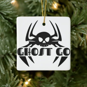 Ghost Go Spooky Jahreszeit Keramikornament