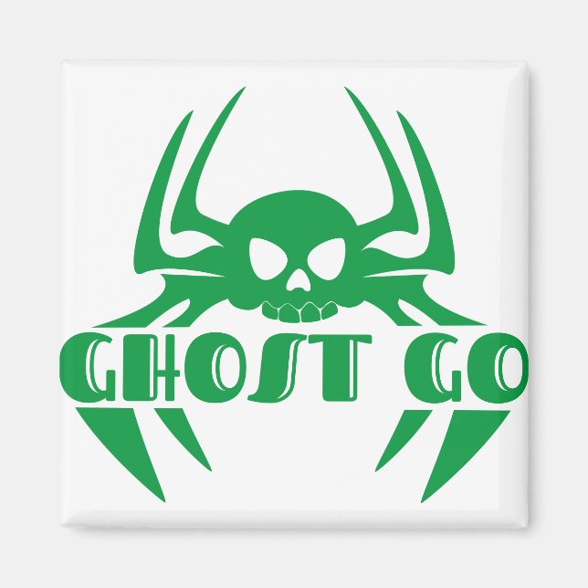Ghost Go Spooky Jahreszeit Magnet (Vorne)