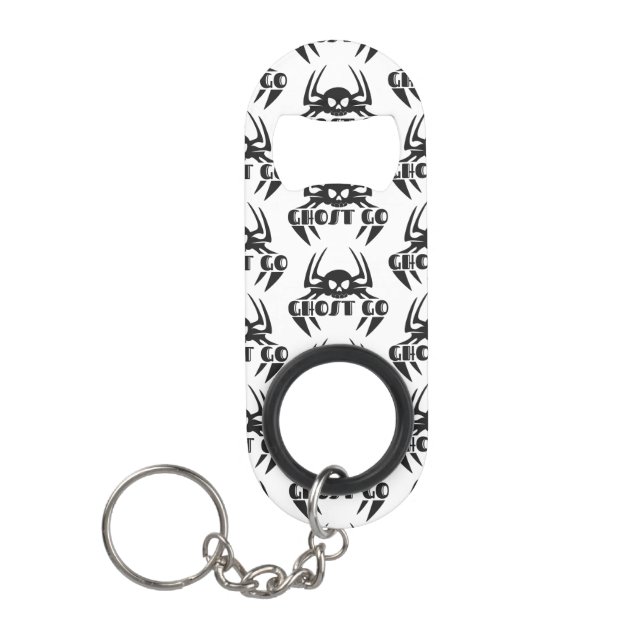 Ghost Go Spooky Jahreszeit Mini Flaschenöffner (Vorderseite)