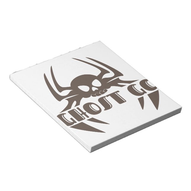 Ghost Go Spooky Jahreszeit Notizblock (angewinkelt)