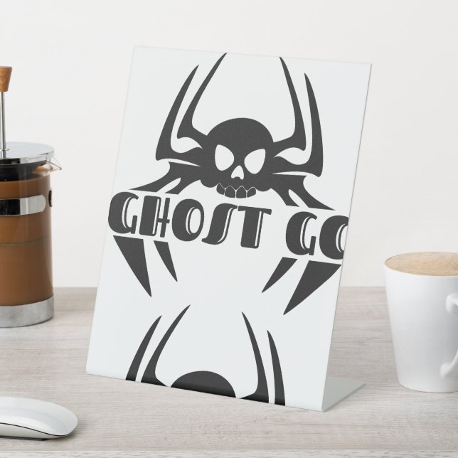 Ghost Go Spooky Jahreszeit Sockelschild (In SItu)