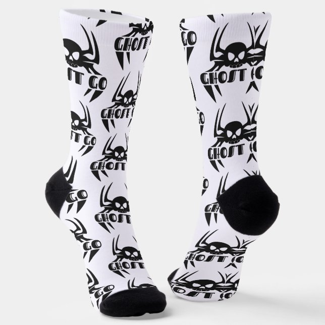 Ghost Go Spooky Jahreszeit Socken (Gewinkelt)