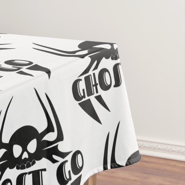 Ghost Go Spooky Jahreszeit Tischdecke (Beispiel)