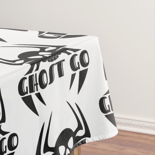 Ghost Go Spooky Jahreszeit Tischdecke (Beispiel)