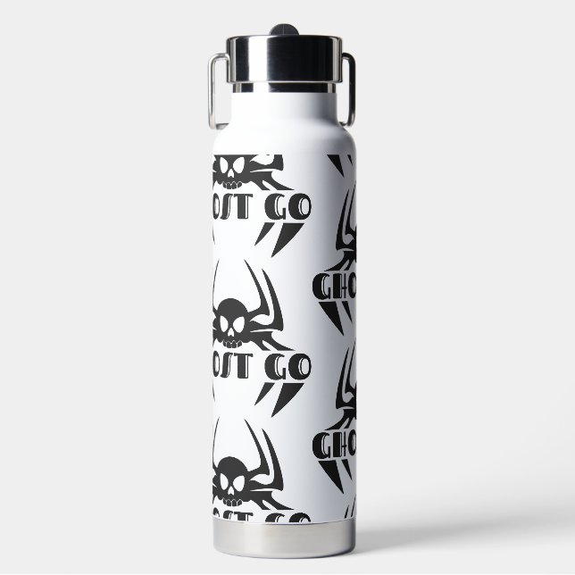 Ghost Go Spooky Jahreszeit Trinkflasche (Vorderseite)