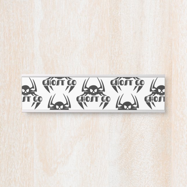 Ghost Go Spooky Jahreszeit Türschild (Vorderseite )