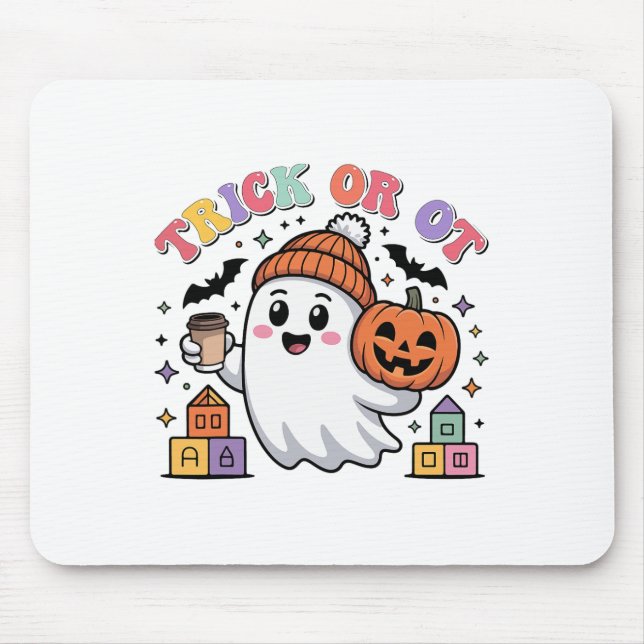 Ghost Hall für Trick oder Ot Spooky-Arbeitstherapi Mousepad (Vorne)