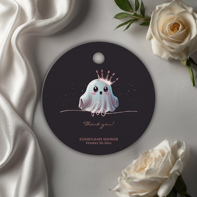 Ghost Halloween Baby Dusche Little Boo Geschenkanhänger (Von Creator hochgeladen)