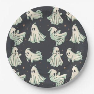Ghost Halloween Baby Dusche Pappteller