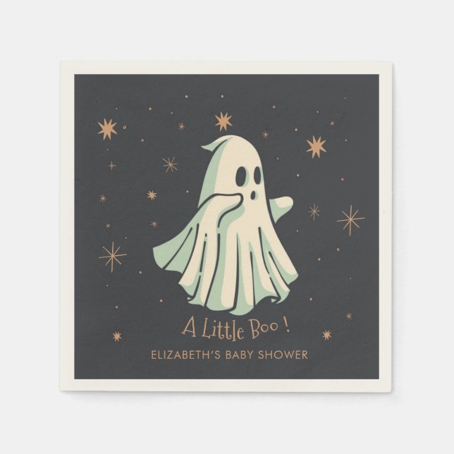 Ghost Halloween Babydusche Napkins Serviette (Vorderseite)