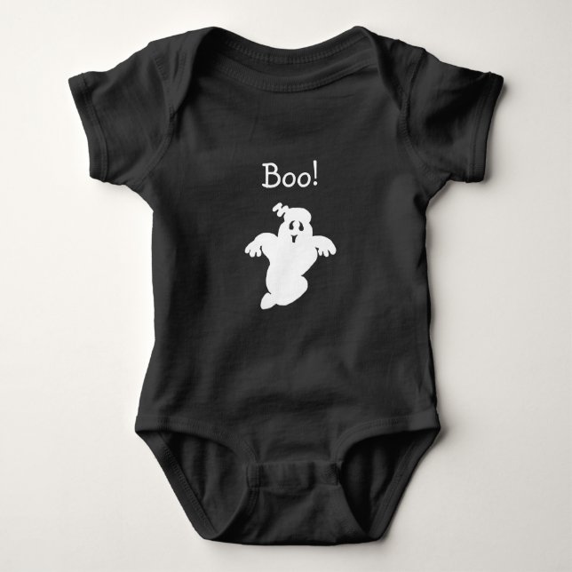 Ghost Halloween Bodysuit Baby Strampler (Vorderseite)