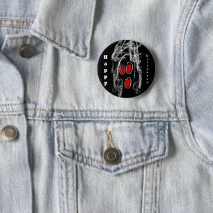 Ghost Halloween Button