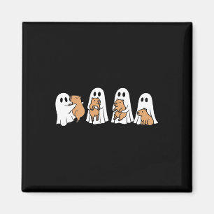 Ghost Halloween Capybara Liebhaber Spooky Jahresze Magnet