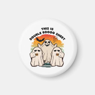 Ghost Halloween Costume Funny Boo Magnet