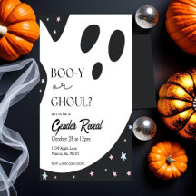 Ghost Halloween Gender Reveitation