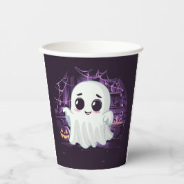 Ghost Halloween Niedlich Illustrations Paper Cup Pappbecher