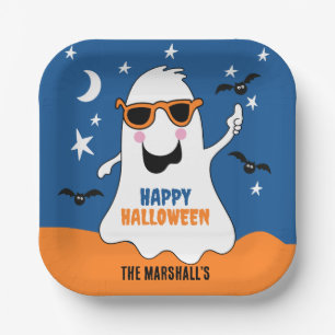 Ghost Halloween Niedliche Kinder Pappteller