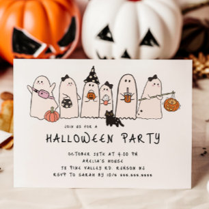 Ghost-Halloween-Party Einladung