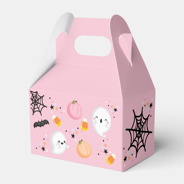 Ghost Halloween Pink Spooktacular Party Geschenkschachtel (Vorderseite)