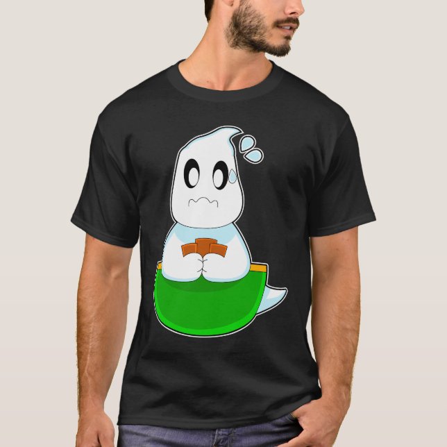 Ghost Halloween Poker T-Shirt (Vorderseite)
