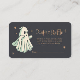 Ghost Halloween Spooktacular Diaper Raffel Begleitkarte