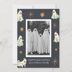 Ghost Halloween Spooktacular Family Foto Feiertagskarte