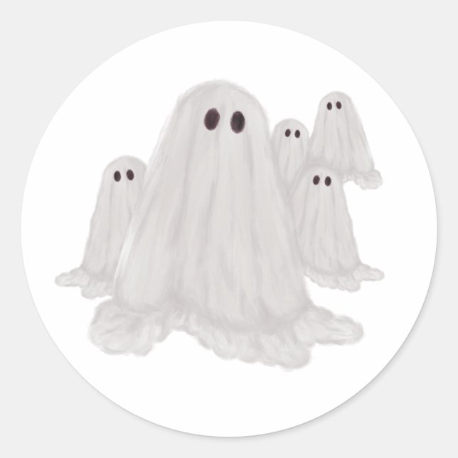 Ghost Halloween Stickers (Vorderseite)