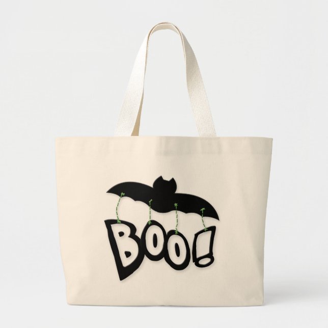 Ghost Halloween Trick oder Treat Bag Jumbo Stoffbeutel (Vorne)