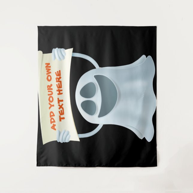 Ghost-Haltetext Wandteppich (Vorderseite)