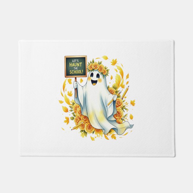 Ghost Haunt School Halloween Fußmatte (Vorderseite)