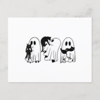 Ghost Holding Black Cat Funny Halloween Cat Liebha
