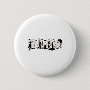 Ghost Holding Black Cat Funny Halloween Cat Liebha Button