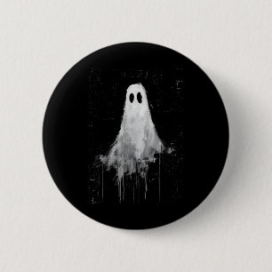 Ghost Horror Spirit Spooky Beängstigend Halloween Button