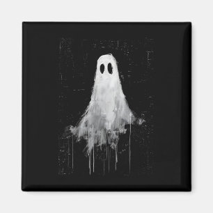 Ghost Horror Spirit Spooky Beängstigend Halloween Magnet