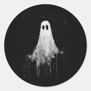 Ghost Horror Spirit Spooky Beängstigend Halloween Runder Aufkleber