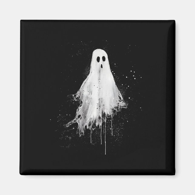 Ghost Horror Spooky Beängstigend Halloween Goth Al Magnet (Vorne)