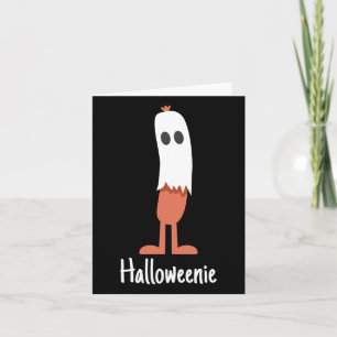 Ghost Hot Dog Halloweenie Kostüm Spaß Nahrung Hall Karte