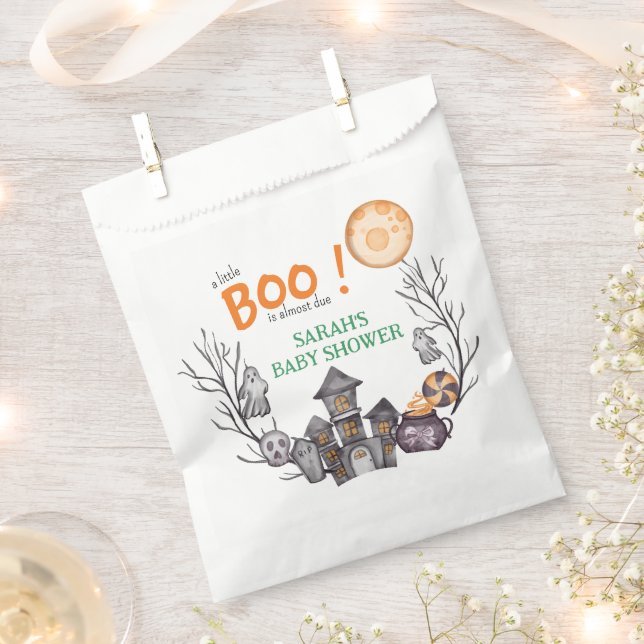 Ghost House Halloween Baby Shower Fall Thema Geschenktütchen (Ausgeschnitten)