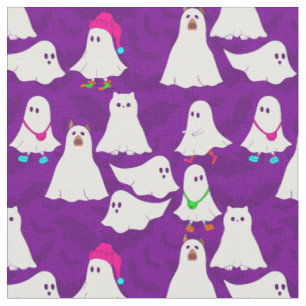 Ghost-Hundekatze lila Stoff