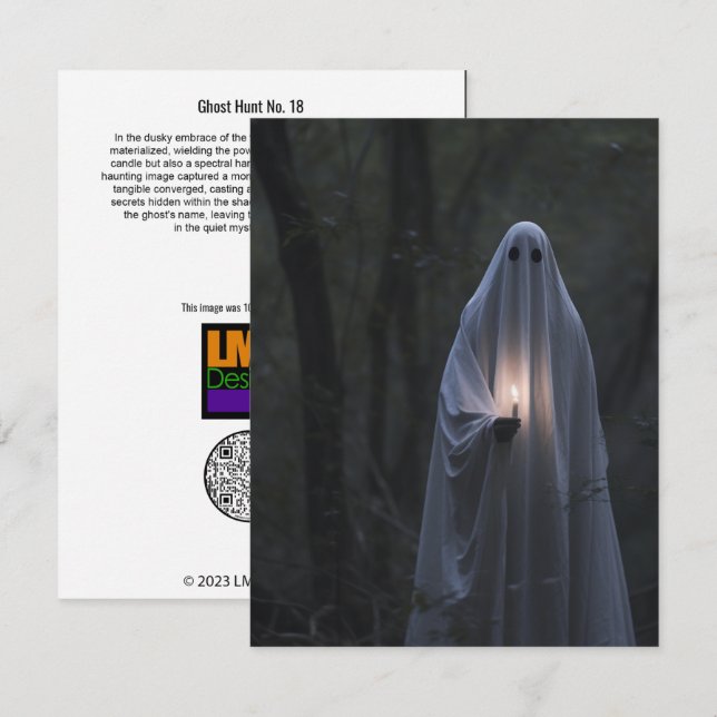 Ghost Hunt Nr. 18 Dankeskarte (Vorne/Hinten)