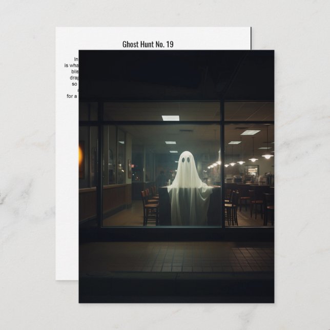 Ghost Hunt Nr. 19 Dankeskarte (Vorne/Hinten)