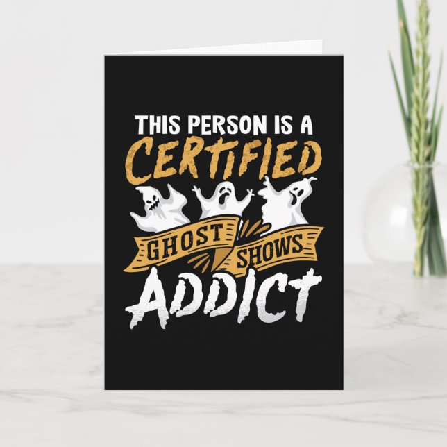 Ghost Hunter Diese Person ist zertifiziert Geister Karte (Vorderseite)